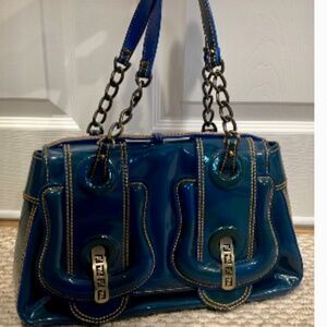 Fendi Patent Leather Original 2006 B Buckle Bag